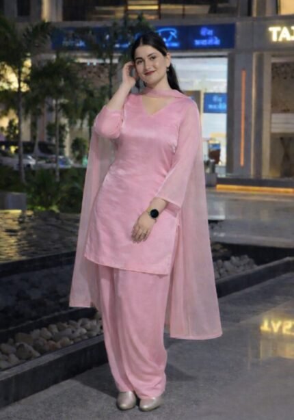 Trending Jimmy Choo Silk Kurta Pant Dupatta Set