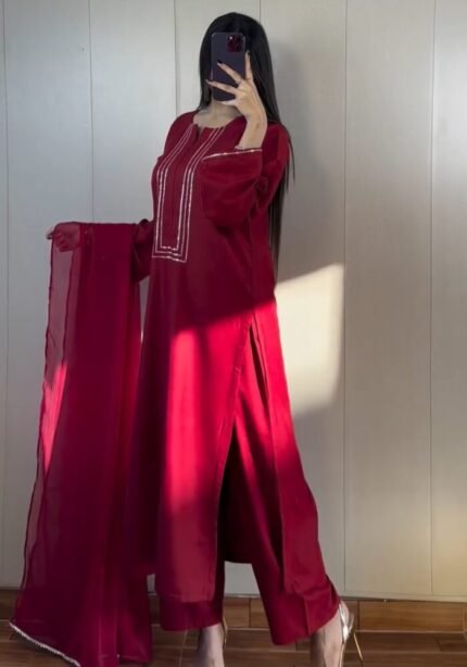 Nazakat Sequin Kurta Dupatta Set