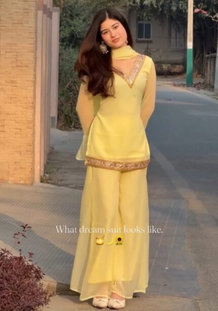 Butter Glow – Lace Georgette Set