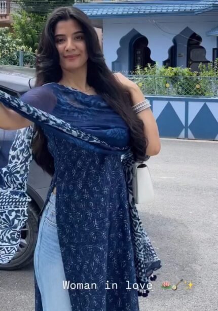 Bagru Handblock Cotton Kurta with Mulmul Dupatta