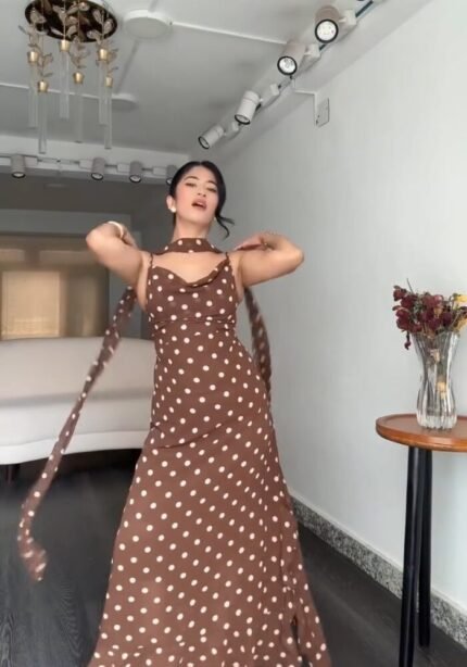 Polka Romance Dress 🤎